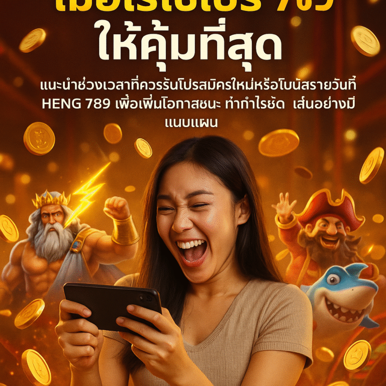 เมื่อไรใช้โปร HENG 789 ให้คุ้มที่สุด